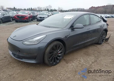 2022 Tesla Model 3 Performance Dual Motor All-Wheel Drive from USA, damaged, VIN 5YJ3E1EC2NF259010